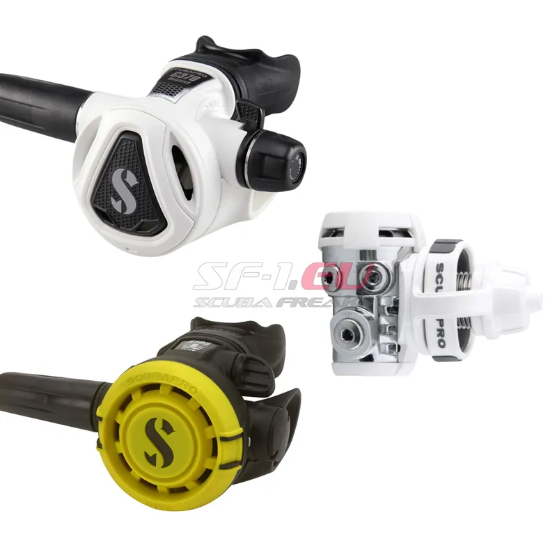 Scubapro MK11 EVO weiß Atemreglerset aus MK11 EVO weiß mit C370 weiß und R105 Octo - Gummi 75 & 100 cm Billig