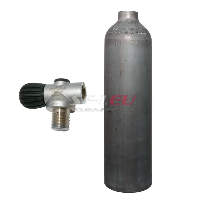 Super-Preis 3 l Aluflasche natur MES mit Rebreather Ventil