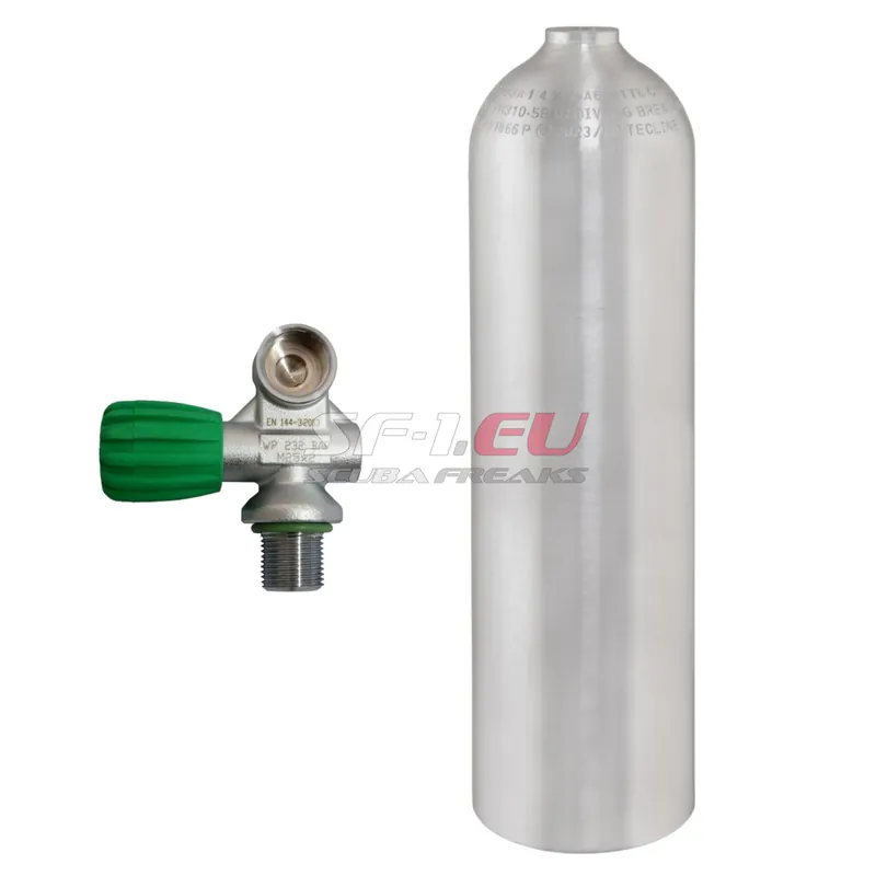 80 cf Aluflasche gebürstet Tecline mit Nitrox Monoventil (Rubber Knob links) Jetzt Bestellen