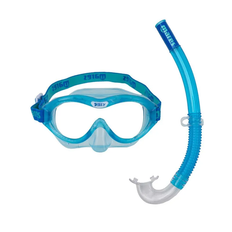 Knallerangebot Maske + Schnorchel DILLY JR Combo Mares - Kinder Modrá