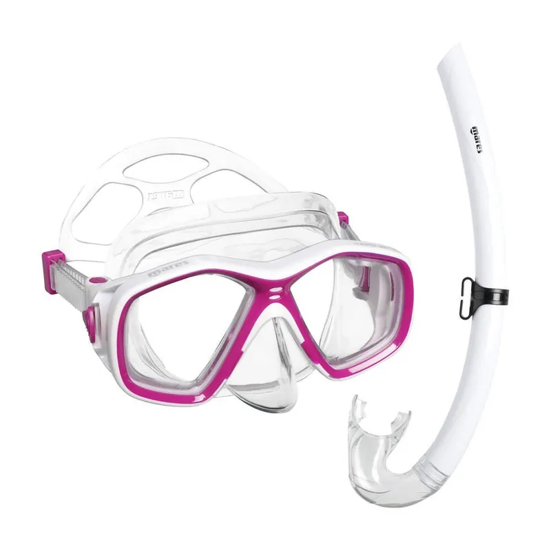 Neu Maske + Schnorchel TAPU JR Combo Mares - Kinder Růžová - Bílá