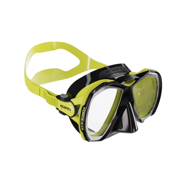 Nur Heute MARES FORCE-X Liquidskin Tauchmaske Žlutá Neonová