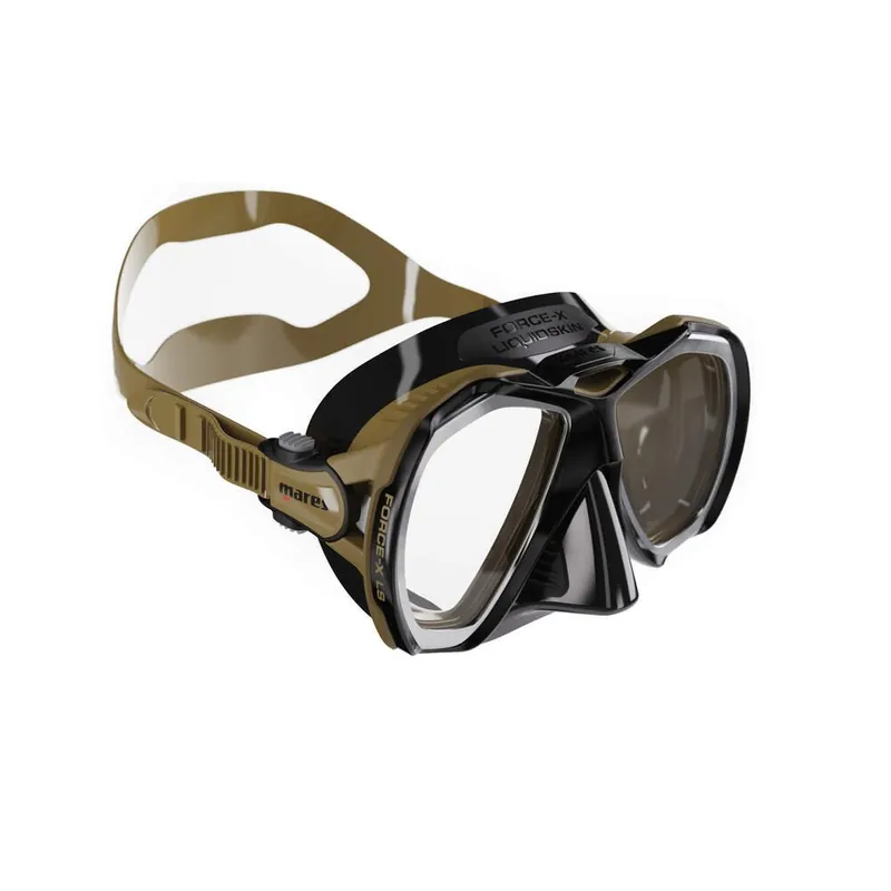 Preisreduziert MARES FORCE-X Liquidskin Tauchmaske Olivová