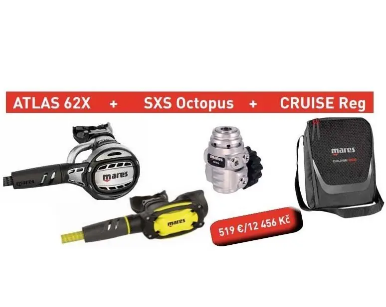 Tauchautomatik ATLAS 62X DIN mit Oktopus und Tasche Super-Preis