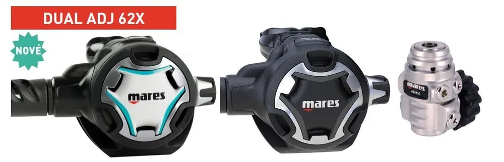 Markenware Tauchautomat Mares DUAL ADJ 62X DIN Černá
