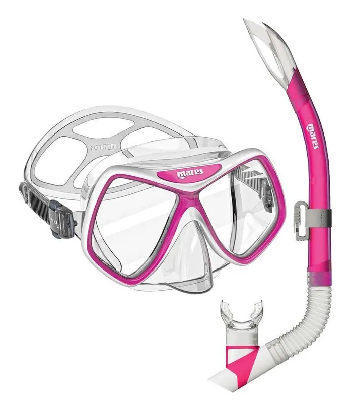 Maske + Schnorchel Mares RIDLEY COMBO Schnorchelset Růžová Direktkauf