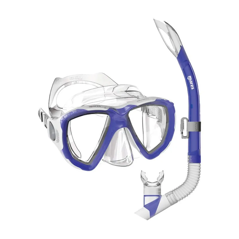 Neue Kollektion Maske und Schnorchel Set Mares TRYGON JUNIOR COMBO Modrá