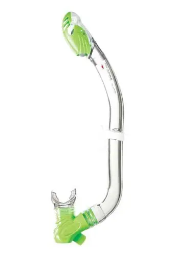 Schnorchel MARES PLUTO - Kinder - Dry Schnorchel Clear - Grün Neuheit