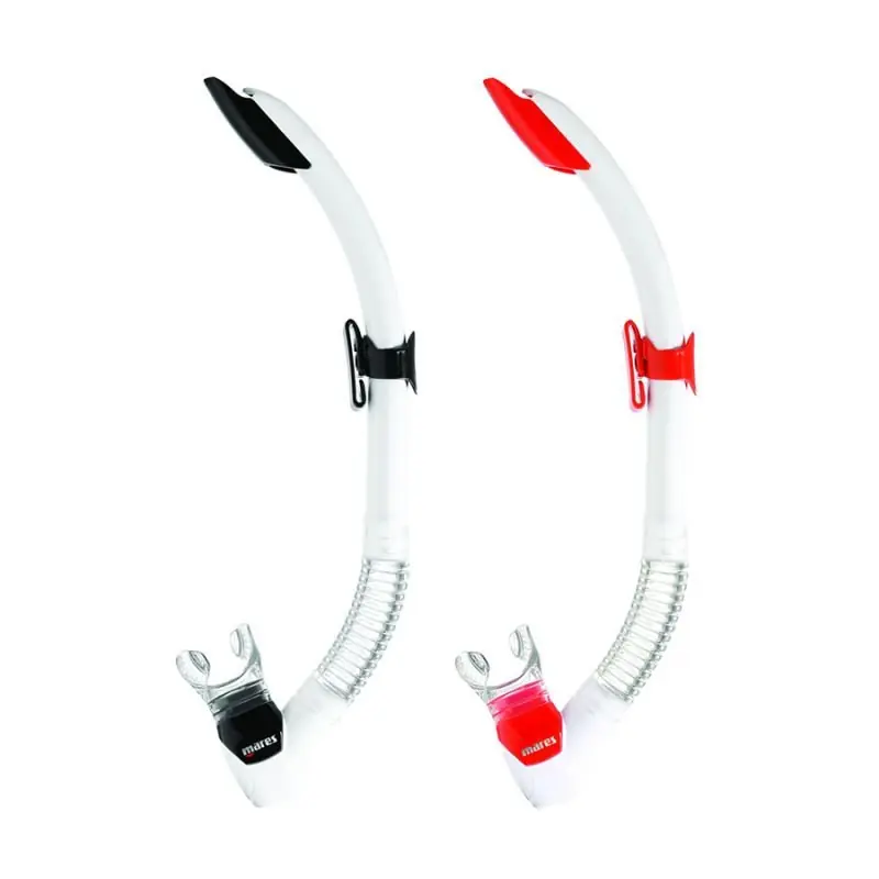 Schnorchel MARES REBEL SPLASH Weiss - Rot Neu