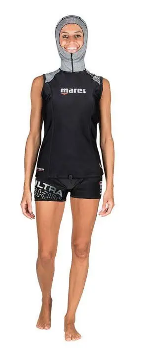 MARES UltraSkin wetsuit sleeveless mit Kapuze LADY M Preis Gesenkt