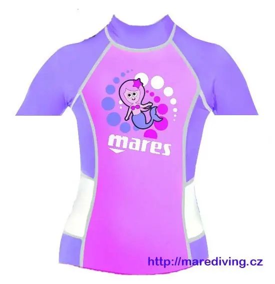 Sale Rash Guard Shirt MARES - Kurzarm - Girls 2 - 7 Jahre XS / 2-3 Jahre