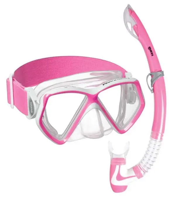 Neu Im Sortiment Maske und Schnorchel MARES PIRATE NEON Junior Set - Baby-Rosa