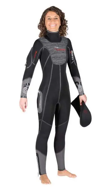 Abverkauf Wetsuit MARES FLEXA Graphen SHE DIVES - 1 Damen Neuheit im Jahr 2020 - XS