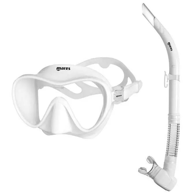 Maske + Schnorchel - Schnorchel MARES SET TROPICAL weiß Angebot