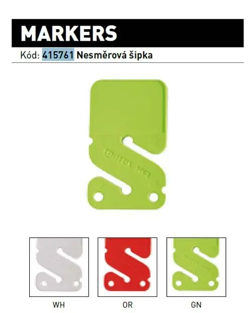 Markenware CAVE LINES MARKER Mares XR - Cave Weathervanes orange