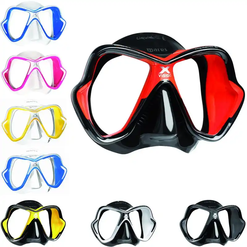 Günstig MARES Tauchmaske X-VISION ULTRA LS LiquidSkin Schwarz - Gelb
