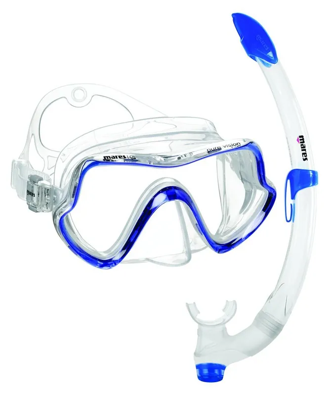 Angebot Maske und Schnorchel MARES PURE VISION SET Gelb