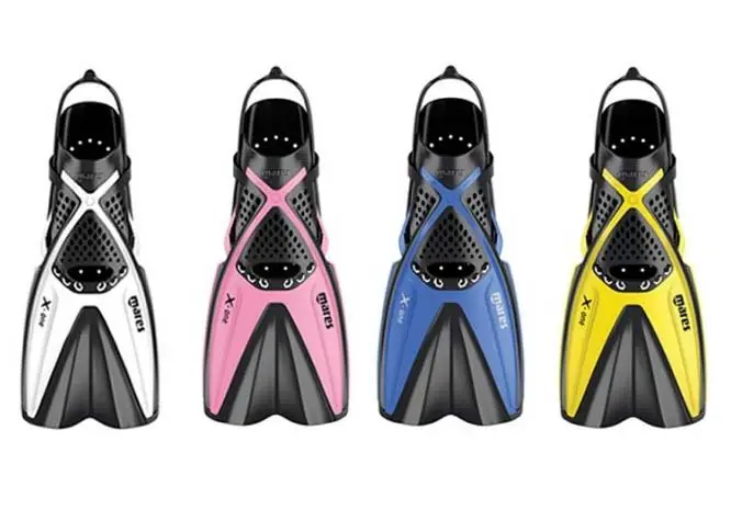 Fins MARES X-ONE Junior - Kinder Schnorchel Flossen mit Bügel-Weiß XS 24-29 Expressversand