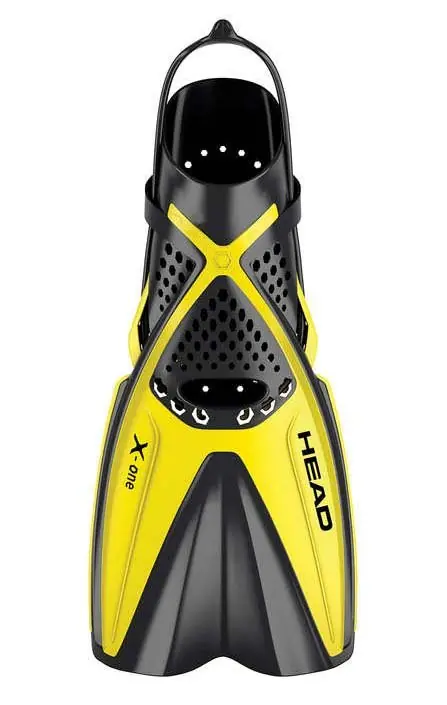 Geprüft Fins MARES X-ONE - Schnorchel Flossen Gurt Gelb LXL 44-47