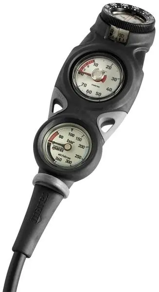 Jetzt Kaufen Tauchdruckmesser, Tiefenmesser und Kompass MARES MISSION 3