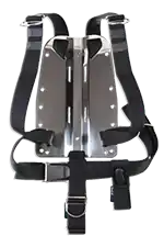 Backplate 6 mm V4A mit Harness DIR Zone Nur Heute