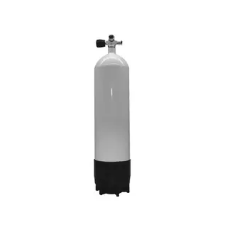 ECS 12 L/300 bar Stahl TG weiß mit Brückenventil links 12888LI und Standfuß Abverkauf