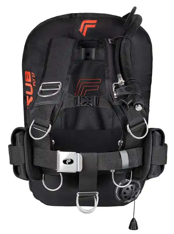 Abverkauf Finnsub FLY 17D BLACK COMFORT SET mit Alu Backplate