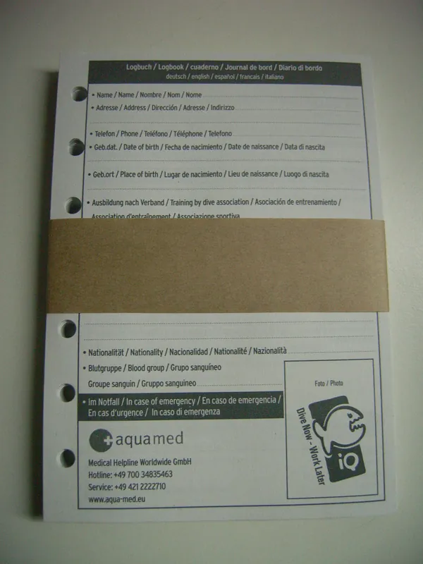 IQ Logbuch Einlagen für XS (S) Logbuch Preiswert