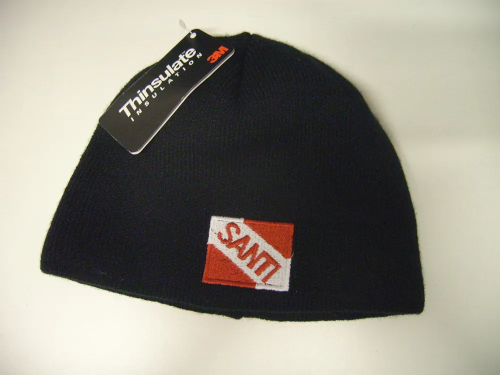 Santi Beanie Hat in schwarz oder Rot Highlight