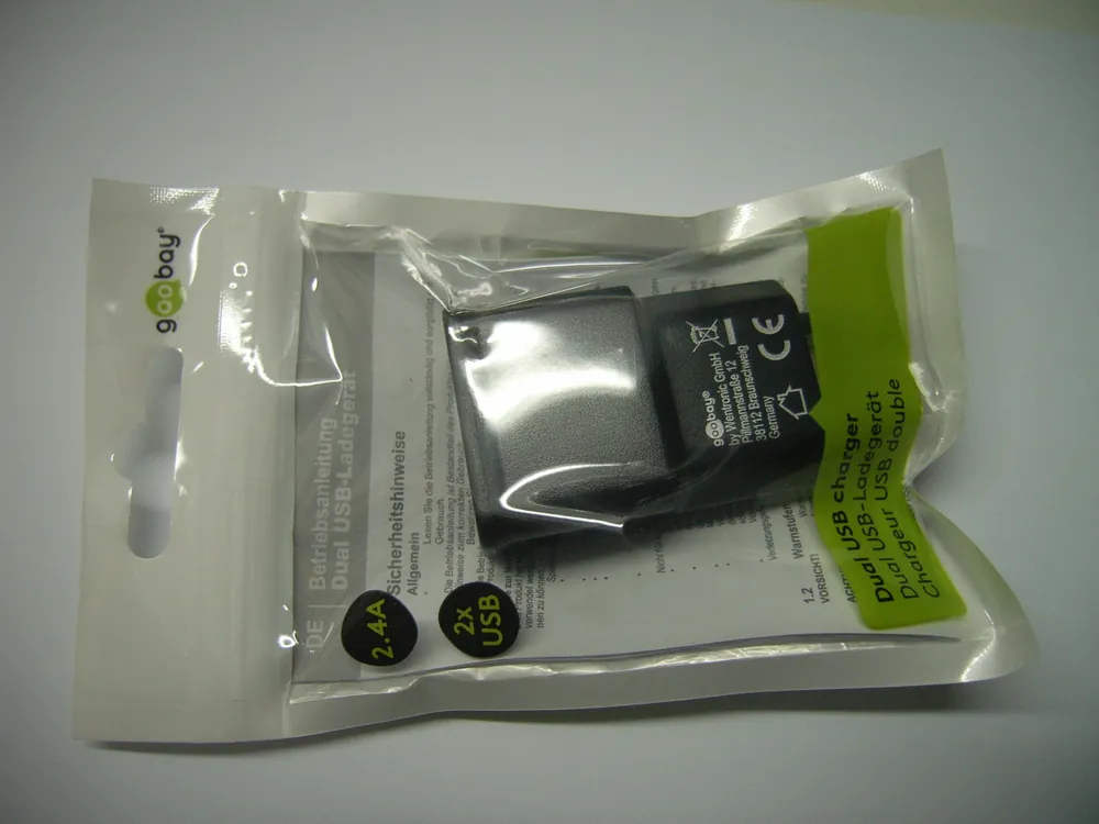 USB Ladegerät, 230V Netzteil, 2x USB-A, max. 5V/2,4A, 12 W Wochenendangebot