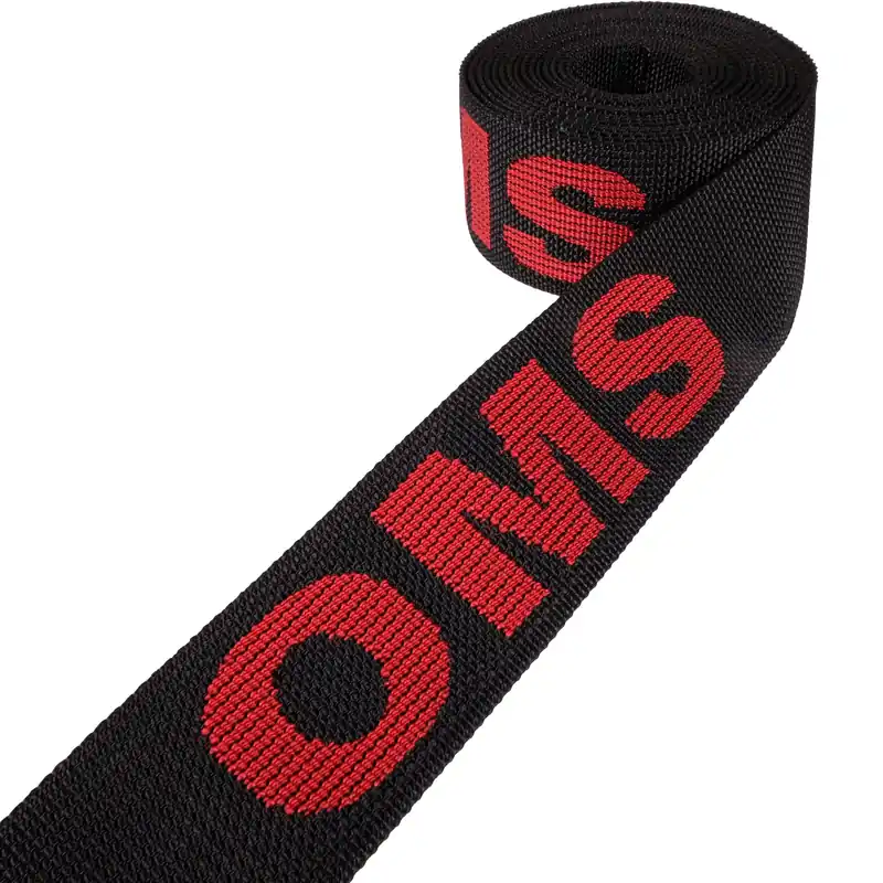 Zertifiziert OMS Ersatz-Gurtband (schwarz-rot)