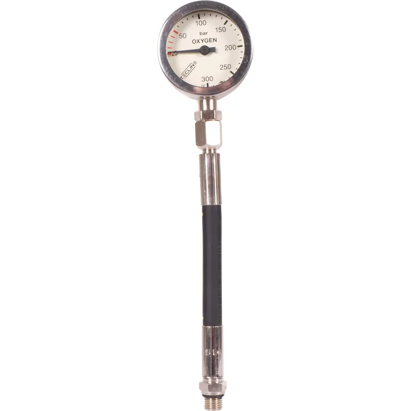 Direkt Vom Hersteller TECLINE Finimeter Oxygen (52mm) mit HD-Schlauch (15cm)