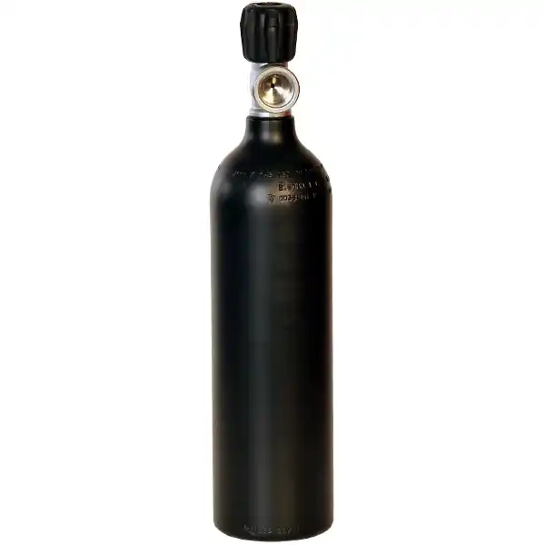 Super-Preis 0,85 Liter Luxfer Aluflasche + Ventil