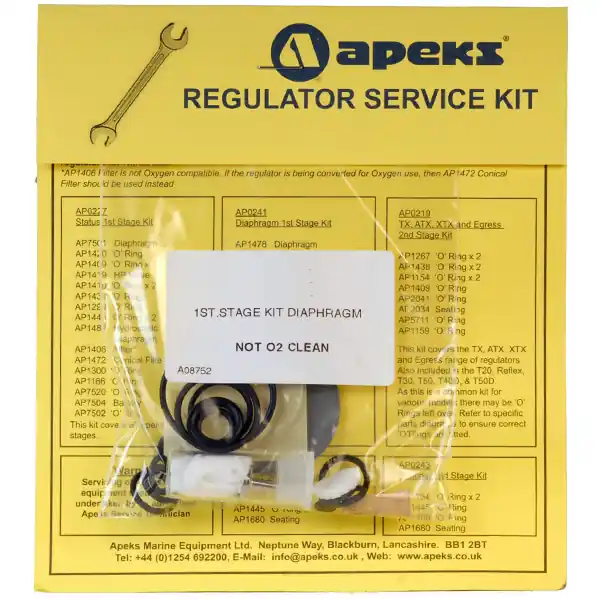 Preisknaller Apeks Regulator Service Kit 1. Stufe