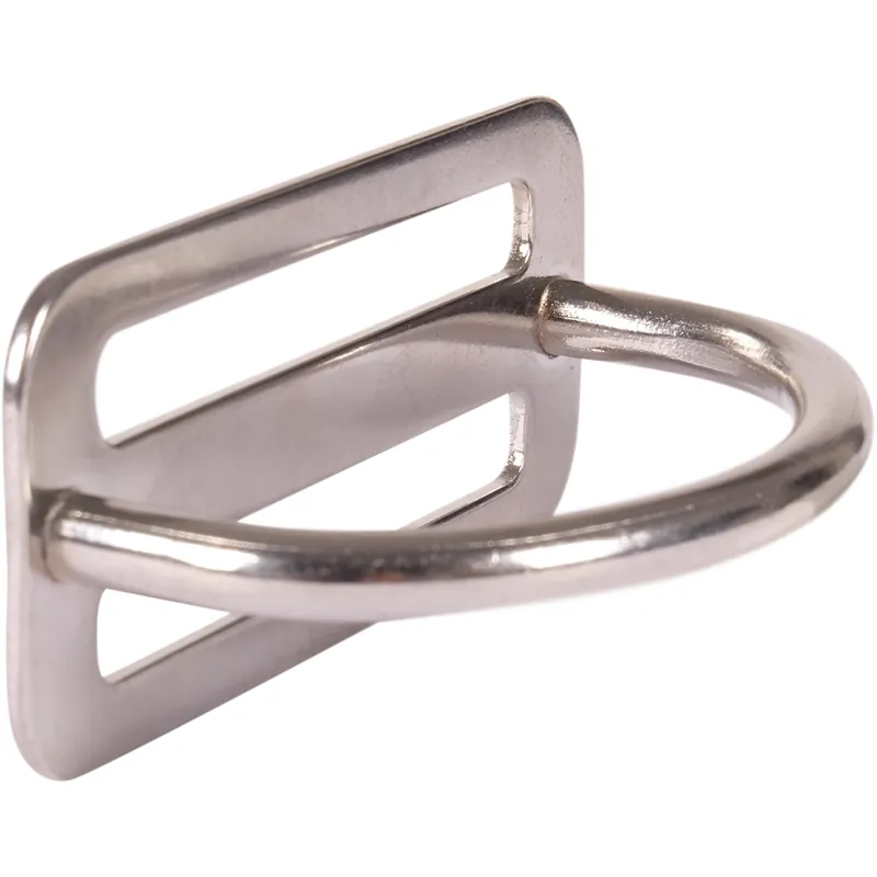 Direktkauf D-Ring 90 Grad mit Gurtstopper (ungezahnt), klein