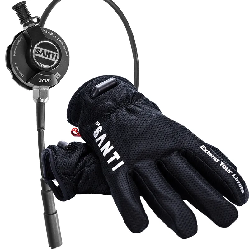 SANTI Comfort Set + (Heizhandschuhe + Thermovalve 303) Größe Handschuhe XL (10), passend für Apeks Ventile Saisonangebot