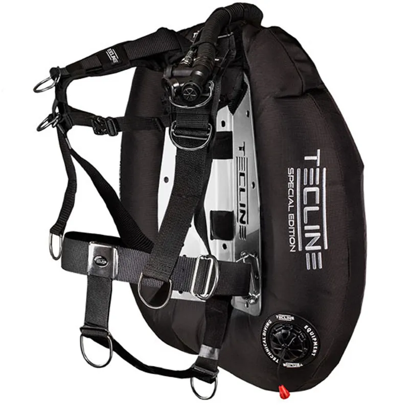 TECLINE Donut Special Edition Wing Set mit Komfort-Harness Winggröße 22 Liter, Backplate Edelstahl Standard Markenprodukt