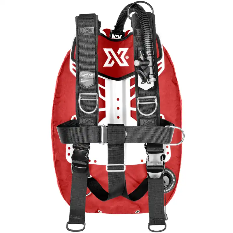 XDEEP ZEN Deluxe Set Backplate Aluminium L, Wing Farbe rot Aktuell