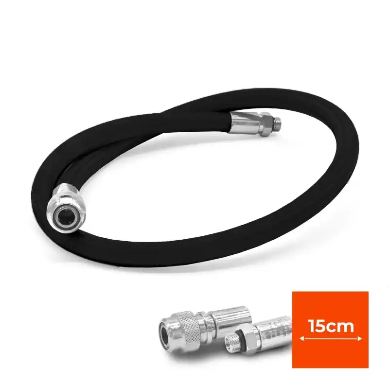 Abverkauf Miflex Extreme Inflator Schlauch 15 cm - Schwarz