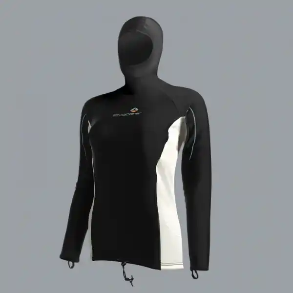 Neue Kollektion Lavacore Langarm Shirt mit Kopfhaube - Damen - Restposten