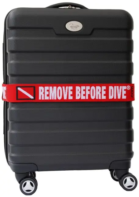 Garantierte Lieferung M&M Kofferband - Remove before Dive