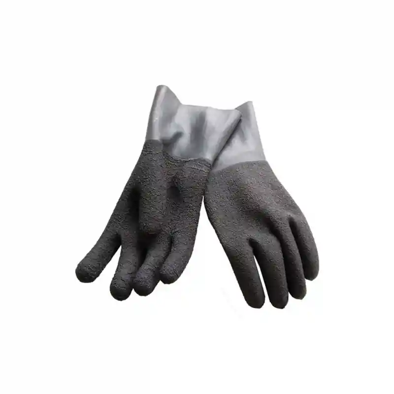 Top-Seller Polaris Latex Handschuhe passend für Ringsysteme - rauhe Oberfläche - schwarz