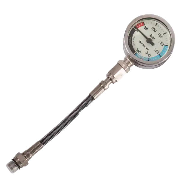 Abverkauf Mares XR Finimeter SPG52 Oxygen- 360 Bar - 15cm Miflex-Schlauch