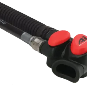 Atomic Aquatics - AI Power Inflator - schwarz-rot - Edelstahl Versand Am Gleichen Tag