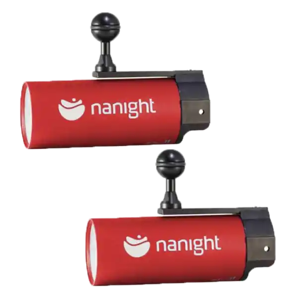 Zertifiziert Nanight - Tauchlampen-Set - Dual Sport Video mit Ladeanschluss