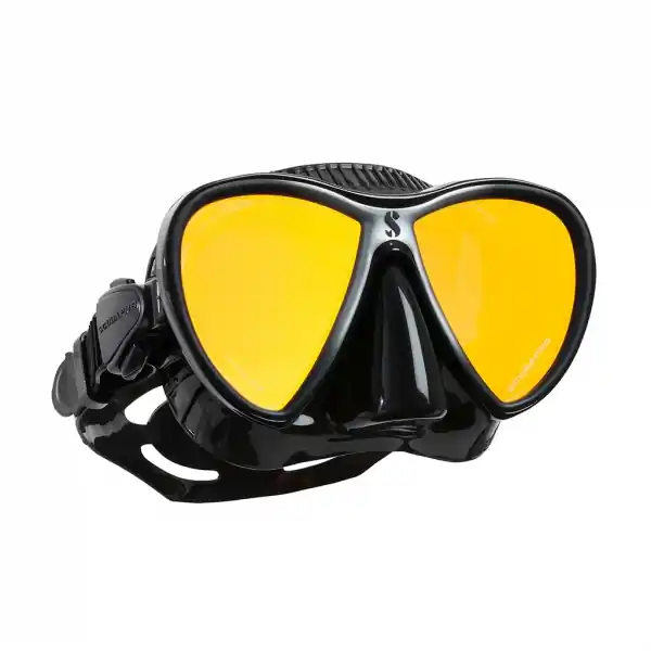 Geprüft Scubapro Tauchmaske - Synergy Twin - mit Comfort Strap - Schwarz - Glas verspiegelt