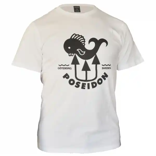 Poseidon T-Shirt Fish - weiß Kracherpreis