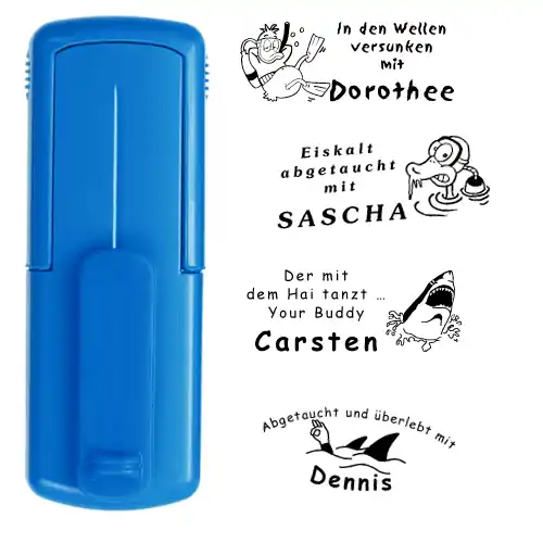 Online Kaufen Smart-stamp - Größe 38 x 14 mm - Farbe Vollton-Blau