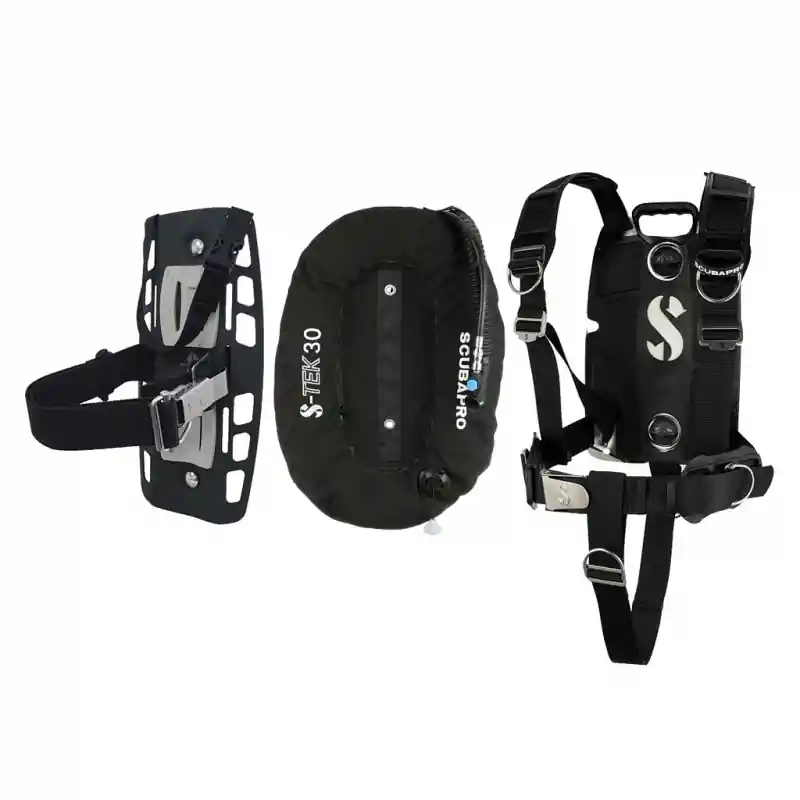 Wochenendangebot Scubapro S-Tek Pro System, Harness, Donut Wing 13kg Single Tank Adapter