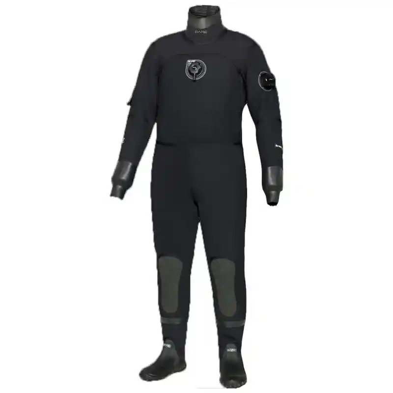 Solange Der Vorrat Reicht Bare D6 HD mit Metall-Zip - Neoprentrockentauchanzug - schwarz